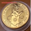 A királynő címerállatai - Mortimer fehér oroszlánja 2020 1 uncia 100 GBP arany pénzérme