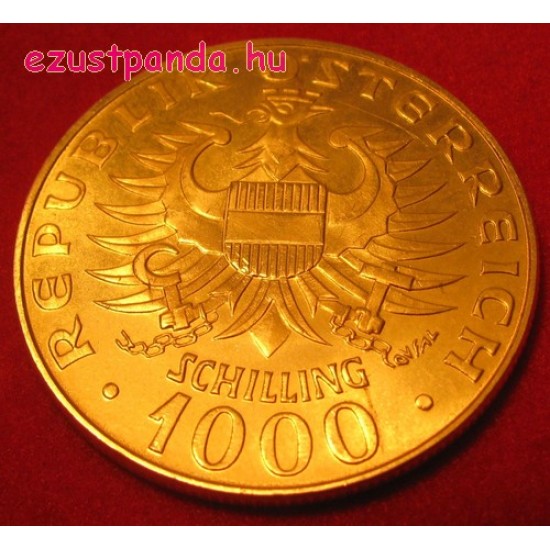 Babenberger 1976 1000 schilling arany pénzérme