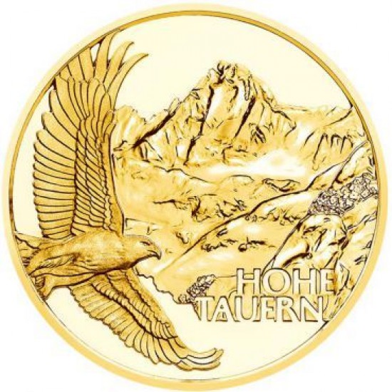 Az Alpok természeti kincsei - Hohe Tauern 2020 50 Euro proof arany pénzérme Az Alpok természeti kincsei - Hohe Tauern 2020 50 Euro proof arany pénzérme