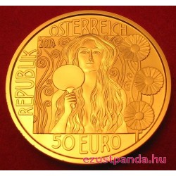 Klimt 2014 Judith II. 50 Euro proof arany pénzérme