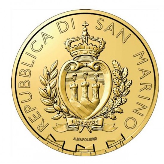 Vándorsólyom San Marino 2024 1/10 uncia 10 EUR arany pénzérme