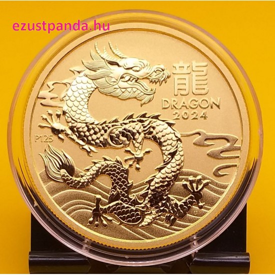 Lunar3 Sárkány éve 2024 1 uncia arany pénzérme
