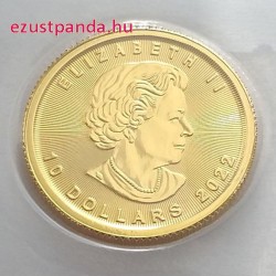 Maple Leaf 2022 1/4 uncia kanadai arany pénzérme