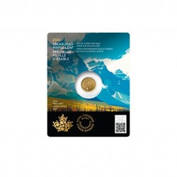 Maple Leaf 2026 1/10 uncia kanadai arany pénzérme - farkas verdejellel