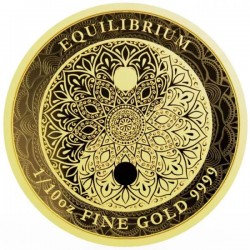 Equilibrium - Egyensúly 2023 Niue 1/10 uncia arany pénzérme - CSAK 3.000 PÉLDÁNY!