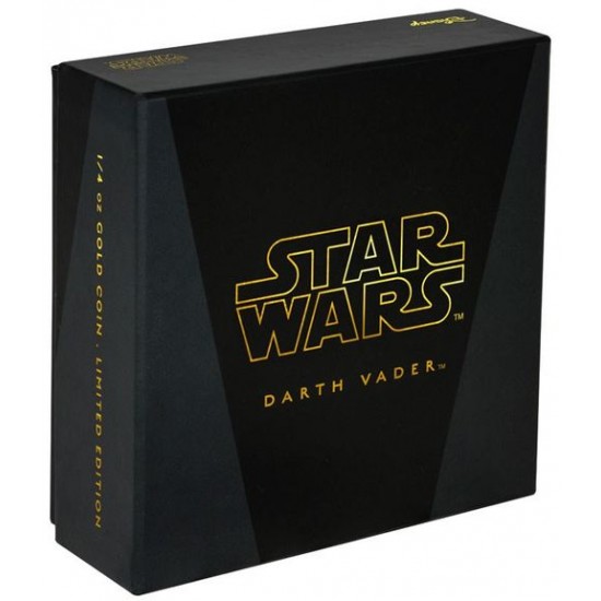 Star Wars Darth Vader 1/4 uncia proof arany pénzérme