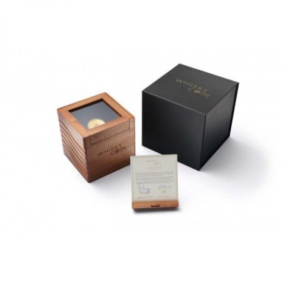 Whisky 2018 2 uncia proof high-relief arany pénzérme - csak 300 példány!