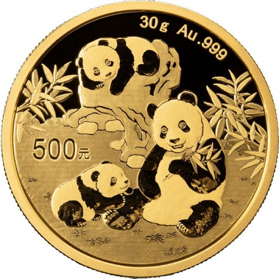 Panda 2025 30g arany pénzérme Panda 2025 30g arany pénzérme