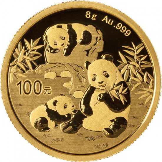 Panda 2025 8g arany pénzérme Panda 2025 8g arany pénzérme