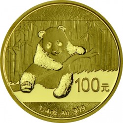 Panda 2014 1/4 uncia arany pénzérme