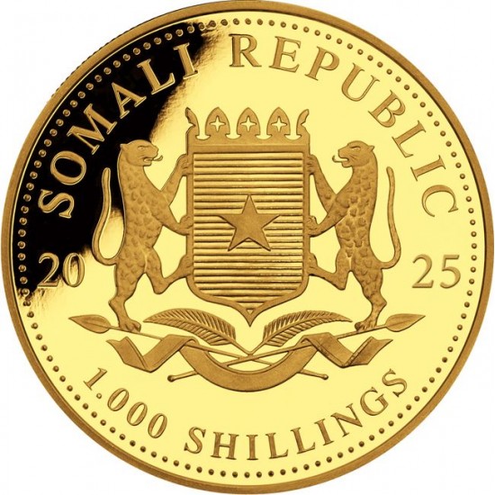 Szomália Leopárd 2025 1 uncia arany pénzérme - CSAK 1000 PÉLDÁNY! Szomália Leopárd 2025 1 uncia arany pénzérme - CSAK 1000 PÉLDÁNY!