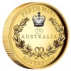 Ausztrál Dupla Sovereign 2022 proof piedfort arany pénzérme - 300 PÉLDÁNYBAN!