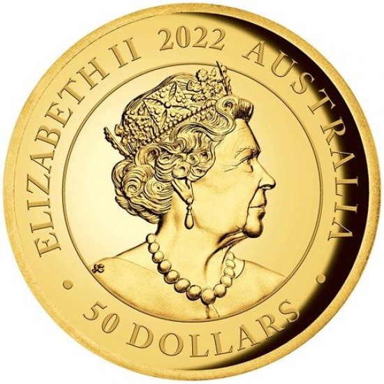 Ausztrál Dupla Sovereign 2022 proof piedfort arany pénzérme - 300 PÉLDÁNYBAN!