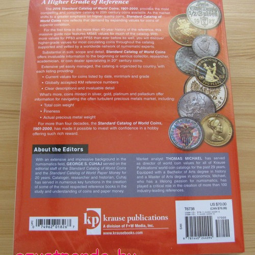 Érmekatalógus World Coins 1901-2000 Krause-Mishler (angol nyelvű)