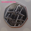 Red Arrows repülők 50p 2025 brit réz-nikkel pénzérme