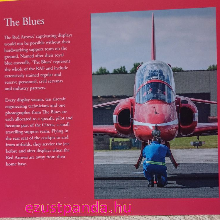 Red Arrows repülők 50p 2025 brit réz-nikkel pénzérme