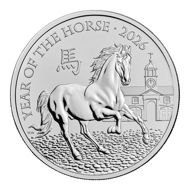 Lunar Ló éve 2026 5 font brit réz-nikkel pénzérme Lunar Ló éve 2026 5 font brit réz-nikkel pénzérme