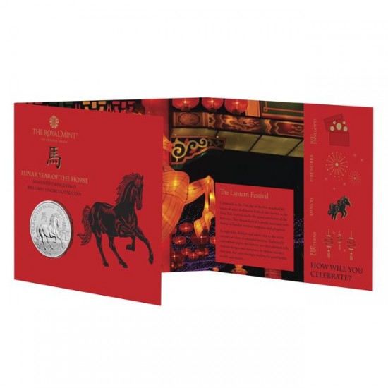 Lunar Ló éve 2026 5 font brit réz-nikkel pénzérme