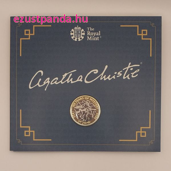 Agatha Christie 2020 2 font brit réz-nikkel pénzérme Agatha Christie 2020 2 font brit réz-nikkel pénzérme