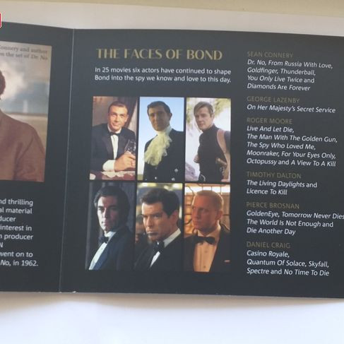 James Bond 007 brit 5 font réz-nikkel pénzérme díszcsomagolásban - első érme!