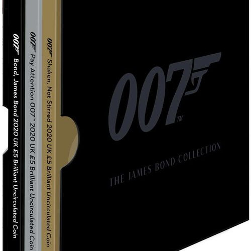 James Bond 007 brit 5 font réz-nikkel pénzérme díszcsomagolásban - harmadik érme!