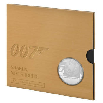 James Bond 007 brit 5 font réz-nikkel pénzérme díszcsomagolásban - harmadik érme!