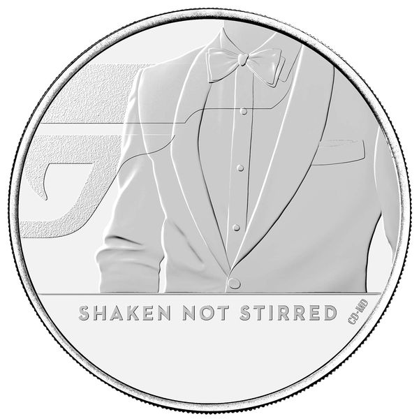 James Bond 007 brit 5 font réz-nikkel pénzérme díszcsomagolásban - harmadik érme!