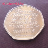 Brexit 50p 2020 réz-nikkel pénzérme Brexit 50p 2020 réz-nikkel pénzérme