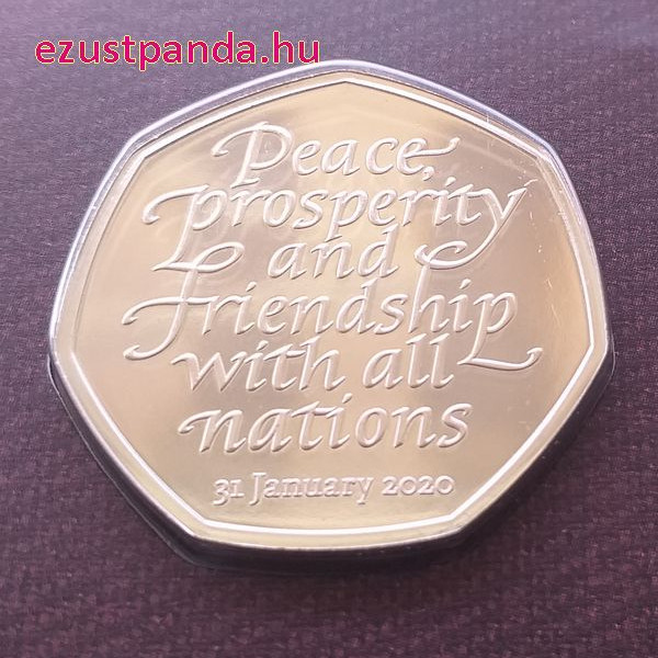 Brexit 50p 2020 réz-nikkel pénzérme Brexit 50p 2020 réz-nikkel pénzérme