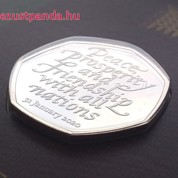 Brexit 50p 2020 réz-nikkel pénzérme Brexit 50p 2020 réz-nikkel pénzérme