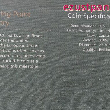 Brexit 50p 2020 réz-nikkel pénzérme Brexit 50p 2020 réz-nikkel pénzérme