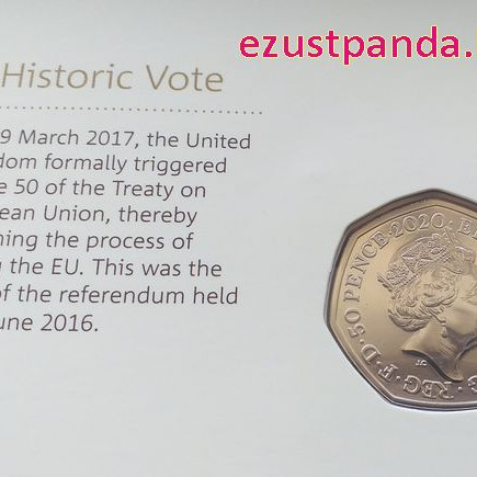 Brexit 50p 2020 réz-nikkel pénzérme Brexit 50p 2020 réz-nikkel pénzérme
