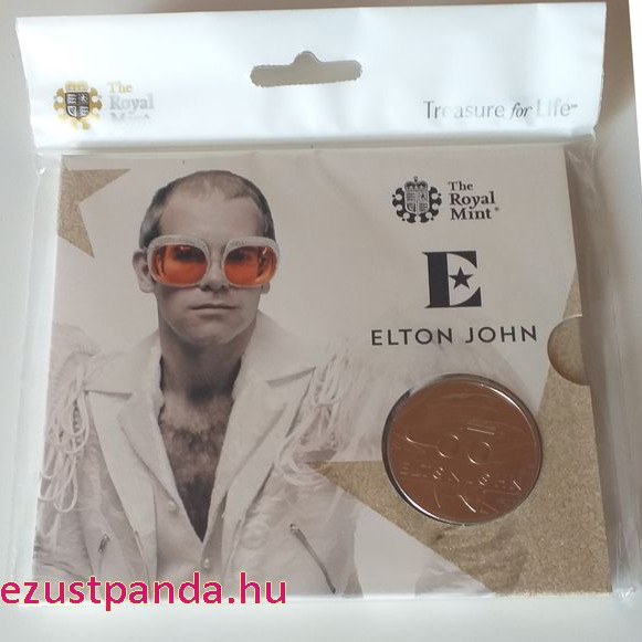 Elton John 2020 5 font réz-nikkel pénzérme Elton John 2020 5 font réz-nikkel pénzérme