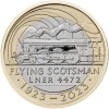 The Flying Scotsman vonat 100. évforduló 2023 2 font brit réz-nikkel pénzérme