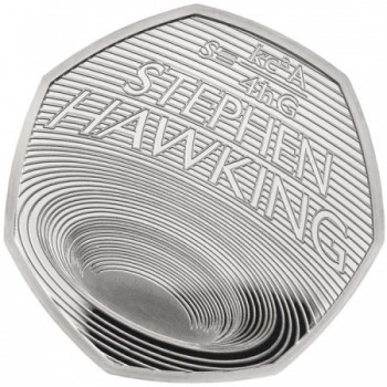 Stephen Hawking 50p 2019 réz-nikkel pénzérme