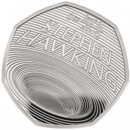 Stephen Hawking 50p 2019 réz-nikkel pénzérme Stephen Hawking 50p 2019 réz-nikkel pénzérme