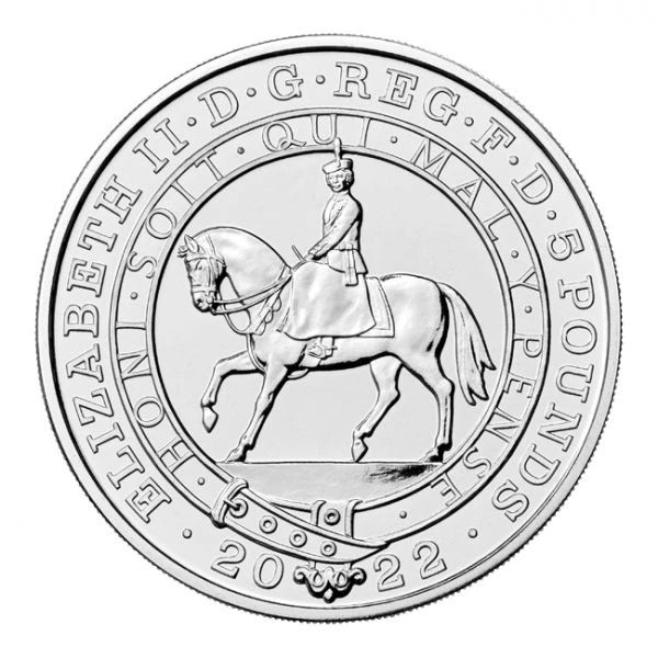 II. Erzsébet királynő platina jubileuma 2022 brit 5 font réz-nikkel pénzérme díszcsomagolásban