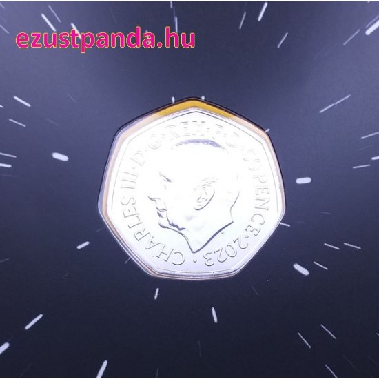 Csillagok háborúja R2-D2 és C-3PO 50p 2023 brit réz-nikkel pénzérme Csillagok háborúja R2-D2 és C-3PO 50p 2023 brit réz-nikkel pénzérme