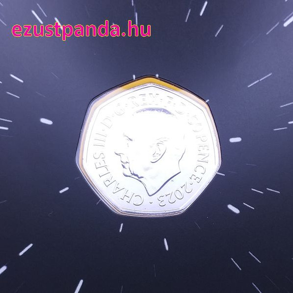 Csillagok háborúja R2-D2 és C-3PO 50p 2023 brit réz-nikkel pénzérme Csillagok háborúja R2-D2 és C-3PO 50p 2023 brit réz-nikkel pénzérme