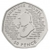 Sherlock Holmes 50p 2019 réz-nikkel pénzérme