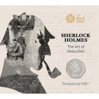 Sherlock Holmes 50p 2019 réz-nikkel pénzérme