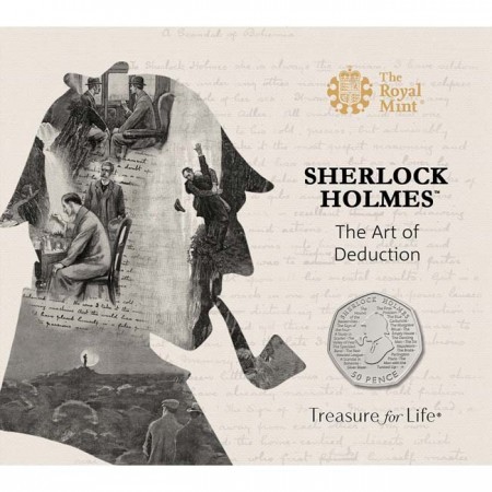 Sherlock Holmes 50p 2019 réz-nikkel pénzérme