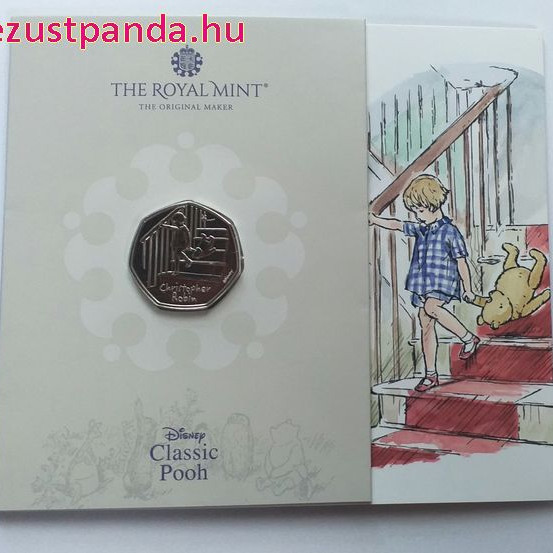 Micimackó és Róbert Gida 50p 2020 réz-nikkel pénzérme
