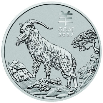 Lunar3 Kecske éve 2027 1 uncia platina pénzérme - CSAK 5.000 PÉLDÁNYBAN!