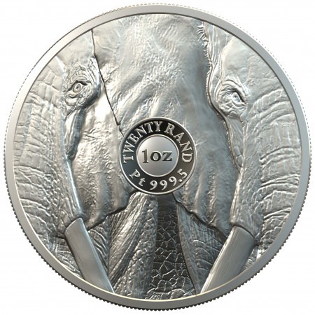 Big Five - Az Öt Nagy - Elefánt 2019 1 uncia proof platina pénzérme Big Five - Az Öt Nagy - Elefánt 2019 1 uncia proof platina pénzérme