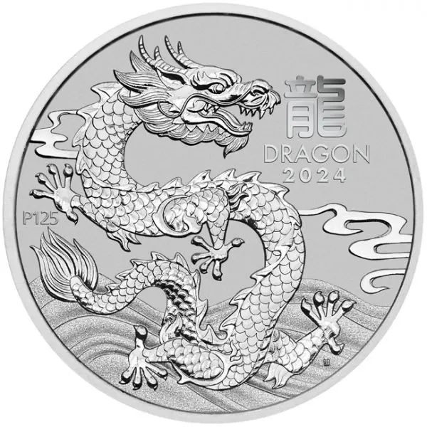 Lunar3 Sárkány éve 2024 1 uncia platina pénzérme - CSAK 5.000 PÉLDÁNYBAN!