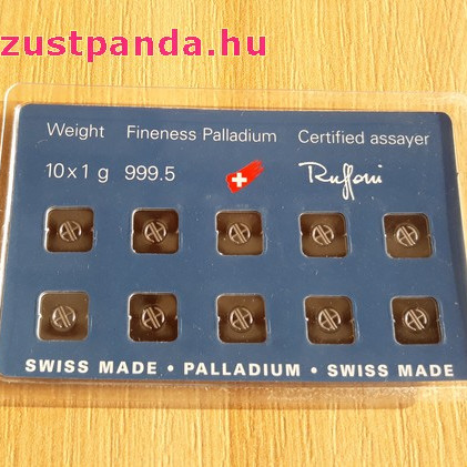 Palládium 10x1gramm Multicard Argor-Heraeus (svájci) Palládium 10x1gramm Multicard Argor-Heraeus (svájci)
