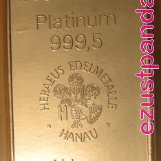 Platina rúd 1 uncia Argor-Heraeus (svájci)
