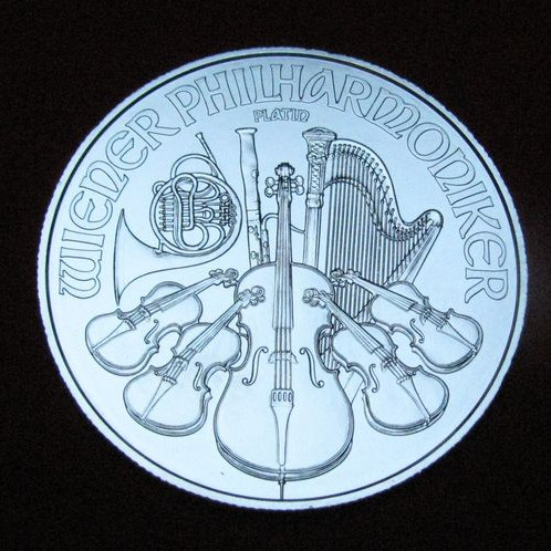 Philharmoniker 2025 1 uncia platina pénzérme Philharmoniker 2025 1 uncia platina pénzérme