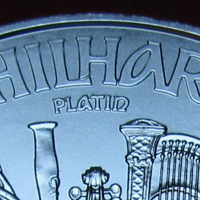 Philharmoniker 2025 1 uncia platina pénzérme Philharmoniker 2025 1 uncia platina pénzérme